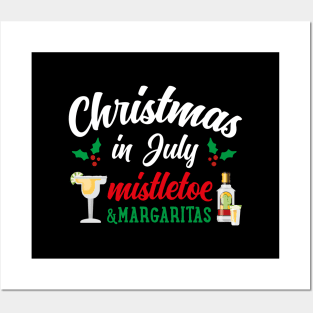 Christmas in July Gift Outfit Mistletoe Margarita Posters and Art